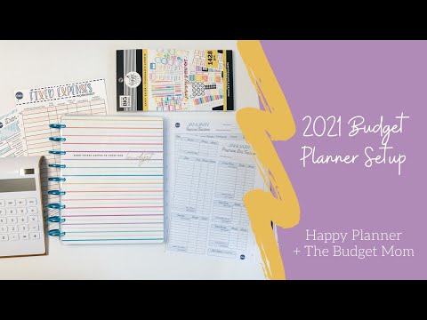 Setting up my 2021 Budget Planner! // @thebudgetmom + @TheHappyPlannerChannel