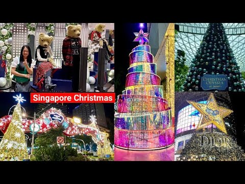 #Singapore Christmas I Orchard Road, Marina Bay Sands, Jewel Changi Airport #christmas #decoration