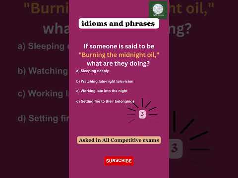 idioms and phrases asked in SSC exams | Competitive exams #english #learning #ssc #ssccgl #sscgd