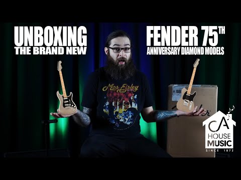 Unboxing The New Fender 75th Anniversary Diamond Stratocaster and Telecaster