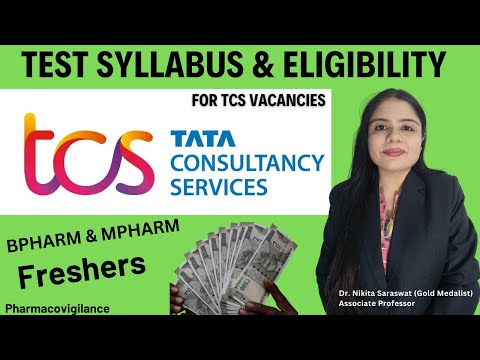 TCS Exam Syllabus, Eligibility and Test Pattern 2024 & 2025 for Pharmacy Fresher Job | TCS NQT Exam