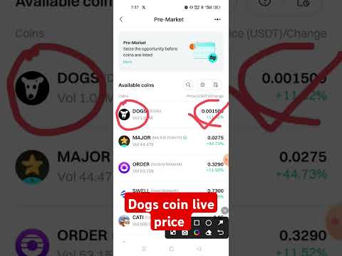 dogs coin today price l #dogs #shorts #short #viralshort