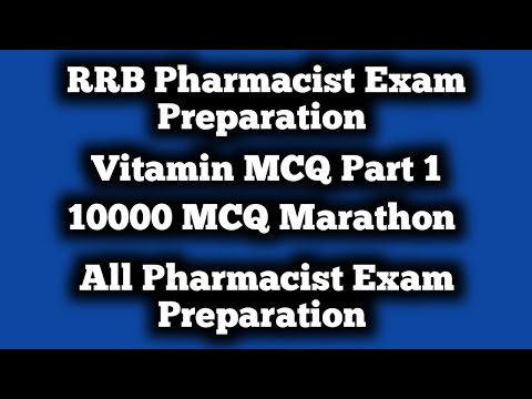 Vitamins MCQ For Practice 1-20 | RRB Pharmacist Exam Preparation | @GPATDISCUSSIONCENTER