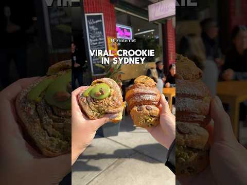 VIRAL “CROOKIE” 🍪🥐AT SYDNEY VEGAN BAKERY |📍Miss Sina (Marrickville)😍 #sydneyfood #crookie