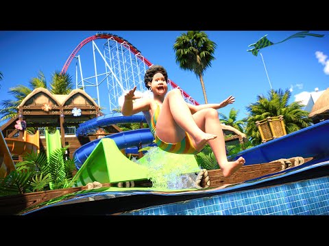 人が死ぬウォータースライダーがある鬼畜プールを作ろう【Planet Coaster 2】