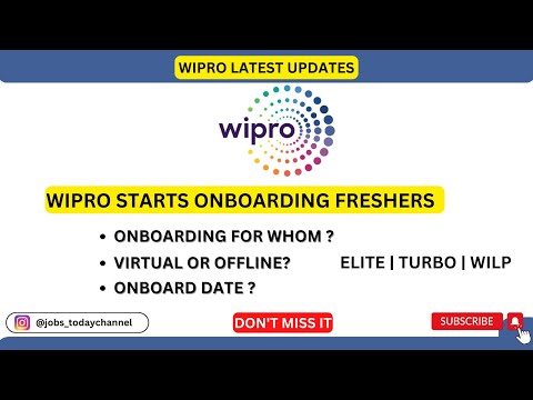 WIPRO UPCOMING ONBOARD UPDATES | ELITE & TURBO & WILP | 6th FEB | 2022 BATCH |