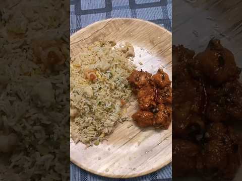 mixed Chinese fried rice with chicken 65