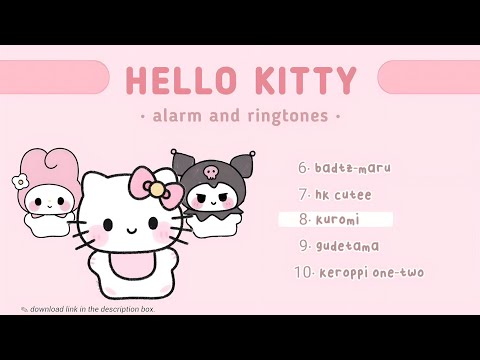 Hello Kitty ringtones and alarm | free download 🩷🌷