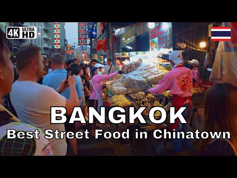 [4K] 🇹🇭 Chinatown Night Market - Bangkok 2023