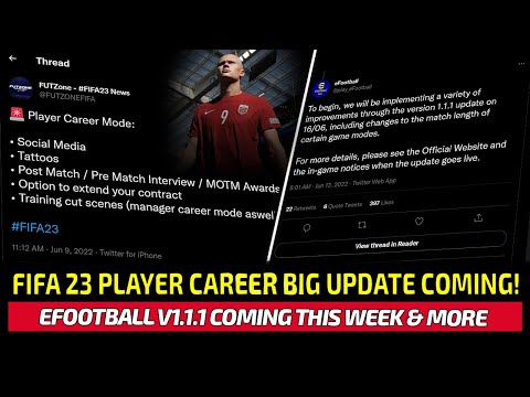 [TTB] FIFA 23 LEAK REVEALS BIG CHANGES COMING TO PLAYER CAREER! - NEW EFOOTBALL V1.1.1 UPDATE & MORE