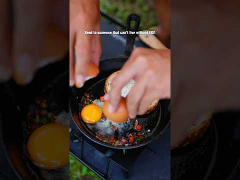 Can you live without Egg? 😅😬#campcident #campcooking #outdoorcooking egglover #eggrecipes