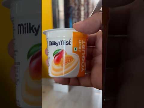 MilkyMist Mango Flavoured • Fruit Yogurt Mango • Price - 25/- #flavoured #curd #cool