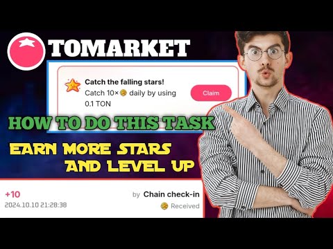 catch the falling stars⭐ || new Tomarket stars earn option💲 || listing on October 31