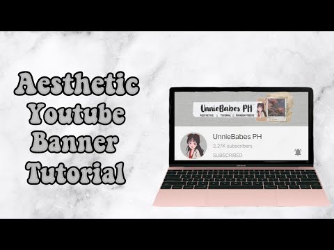 How to Make an Aesthetic YouTube Banner using PHONE only || UnnieBabes PH