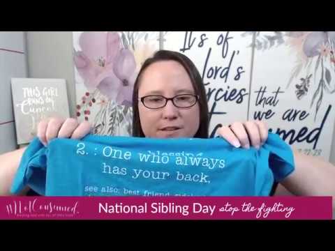 National Sibling Day- stop the fighting