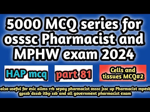 5000MCQseriesforossscpharmacistandmphwexam2024#hapmcq#railwaypharmacistexam2024#dsssbpharmacist2024