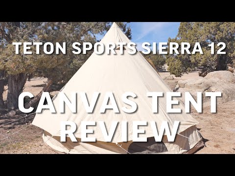 Teton Sports Sierra 12 Canvas Tent Review