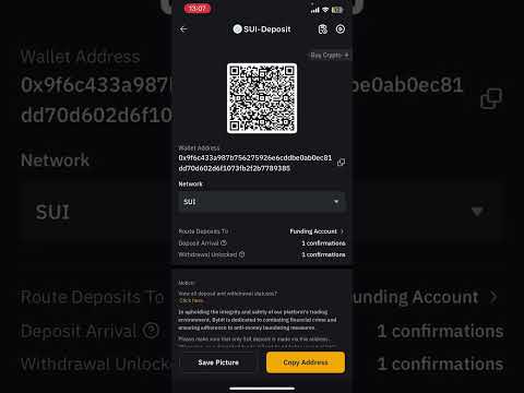 How to get Sui wallet address | How to deposit Sui on Bybit | #sui #bybit #touchbillions #crypto