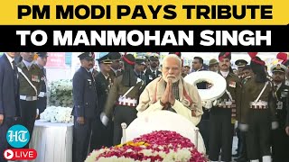 LIVE | Manmohan Singh Death: PM Modi Pays Tribute To Former PM Manmohan Singh At State Funeral