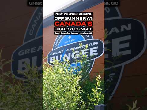 POV: Kicking off summer at Canada’s highest bungee #bungeejumping #ottawa #gatineau #canada #travel