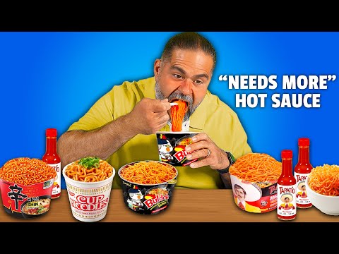 Mexican Dads eat the SPICIEST Noodles!