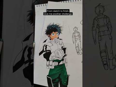 Art Challenge - Making a complex fan art project  Characters and environment - My Hero Academia.