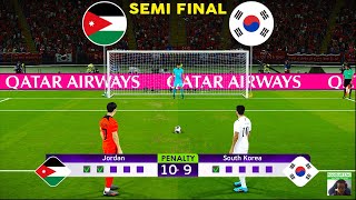 요르단 대 대한민국 - 승부차기 2024 | 준결승 AFC 아시안컵 2023 | eFootball PES 게임플레이