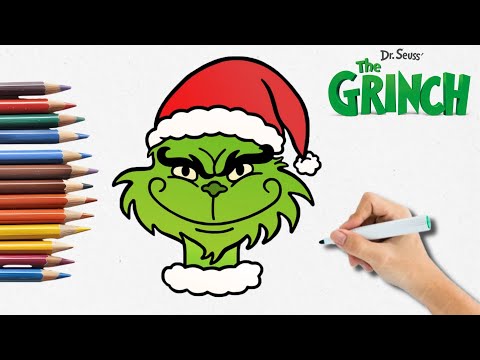 How to Draw The Christmas Grinch | Step-by-Step Tutorial