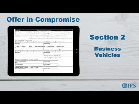 How to Complete Form 433-B (OIC) - Section 2 Business Vehicles