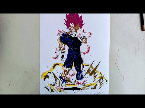 Drawing Vegeta Ultra Ego ( Dragon ball super)