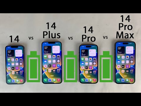 iPhone 14 Pro Max vs 14 Pro vs 14 Plus vs 14 Battery Life DRAIN Test