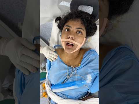 Watch a girl waking up from anesthesia