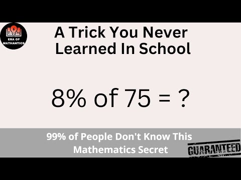 99 % of People Don't Know This Math Secret | Math Amazing Fact | Math Trick | #education #teaching