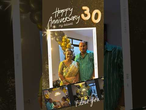 Happy 30th Anniversary🎊 #30thanniversary #celebration #familyvlog #bhimavaram #viralshorts #500subs