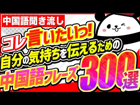 【中国語聞き流し】一言で気持ちを伝えられる中国語フレーズ300選