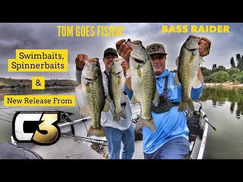 Swimbaits, Spinnerbaits & a New C3 Baits Release!  Ft. TomGoesFishin’-Castaic Lake