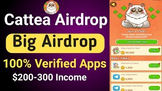 New Telagram Bot Mining। Cattea Airdrop Mining। সেরা ইনকাম সাইট