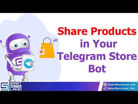 Share  your products in your Telegram bot store