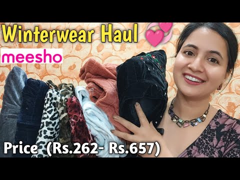 Meesho Winter Wear Haul / Meesho Woollen  Nightsuit Haul 💕 / Woollen Nightsuits Haul / Neema's Talk