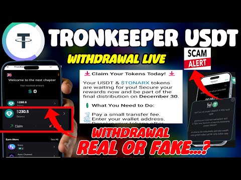 Tronkeeper l Tronkeeper withdraw Successfull l Tronkeeper New Updated