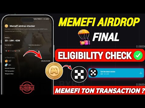 MemeFi Airdrop Eligibility Criteria Check | MemeFi Task | MemeFi Airdrop | MemeFi Ton Transaction