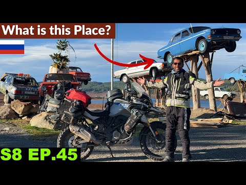 This is The MOST WEIRD PLACE I EVER SAW 🇷🇺 S8 EP.45 | Chusysky Tract | Pakistan to Japan Motorcycle