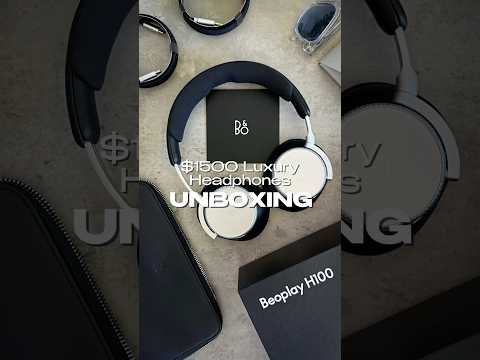 $1,500 Headphones?! 🤑 Bang & Olufsen H100 Unboxing Experience! 🎧 #SHORTS