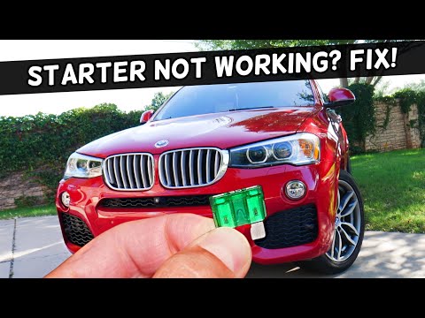 Why Engine Starter Does Not Work, Starter Not Working BMW X3 X4 2010 2011 2012 2013 2014 2015 2016 2