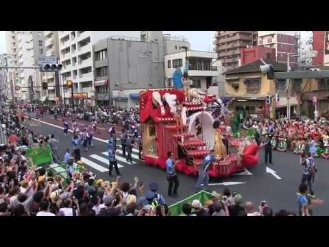 浅草サンバカーニバル2017  優勝バルバロス  完全俯瞰