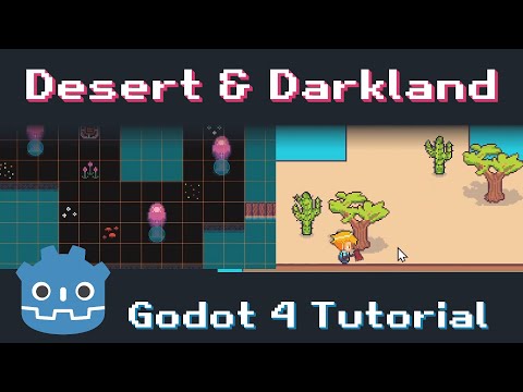 Making Desert and Darklands Enviornments - Godot 4 Resource Gatherer Tutorial