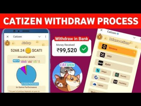 Catizen Withdraw Process | Catizen Claim Airdrop And Withdraw In Bank | Catizen New Update