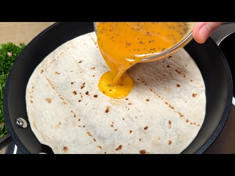 Do you have tortillas and eggs at home? Tasty and easy dinner, quick to prepare! # 289