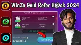 Winzo Gold Unlimited Refer Trick 2024 | Winzo Gold Refer Trick | Winzo Gold Refer bypass Today |