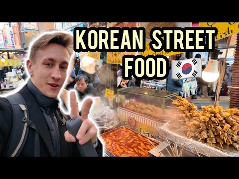 Trying Korean Street Food in Seoul | Tteokbokki, Bungeoppang and More